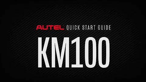 #Autel Quick Start Guide – KM 100 Universal Key Generator