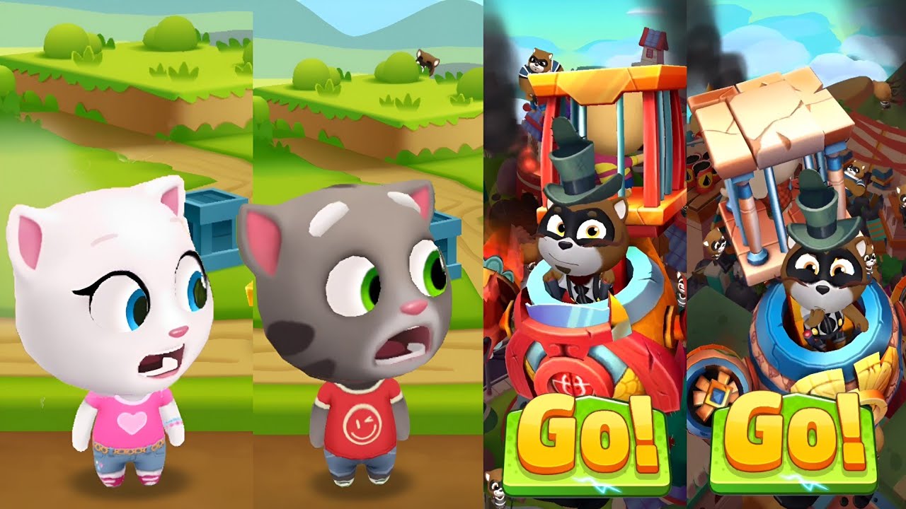 All Raccoon Bosses UNLEASHED 😱 | Talking Tom Gold Run Snow Village Survival