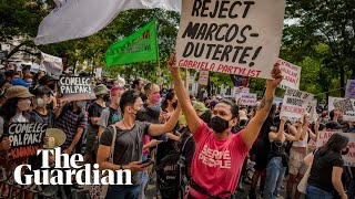 Philippines: protests erupt as son of late dictator wins presidency