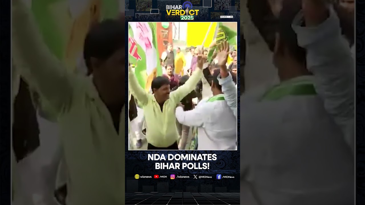 Bihar Election Result 2025 : NDA Maintains Strong Lead in Bihar, JD(U) Celebrates | WION