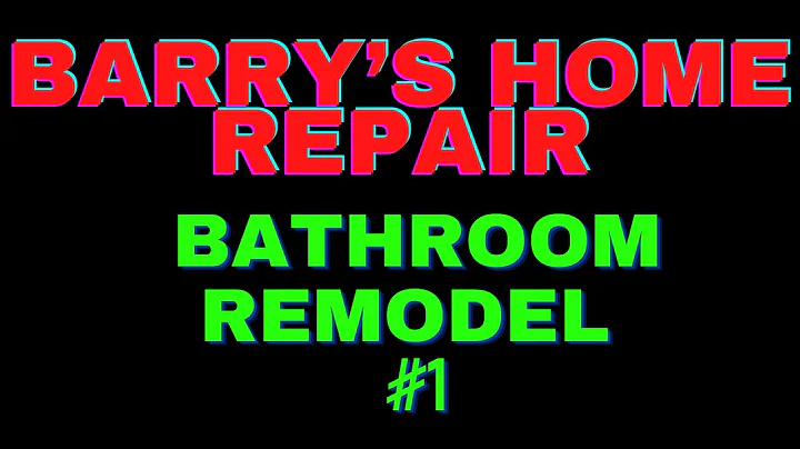 Bathroom Remodel #1 Barrys Home Repair