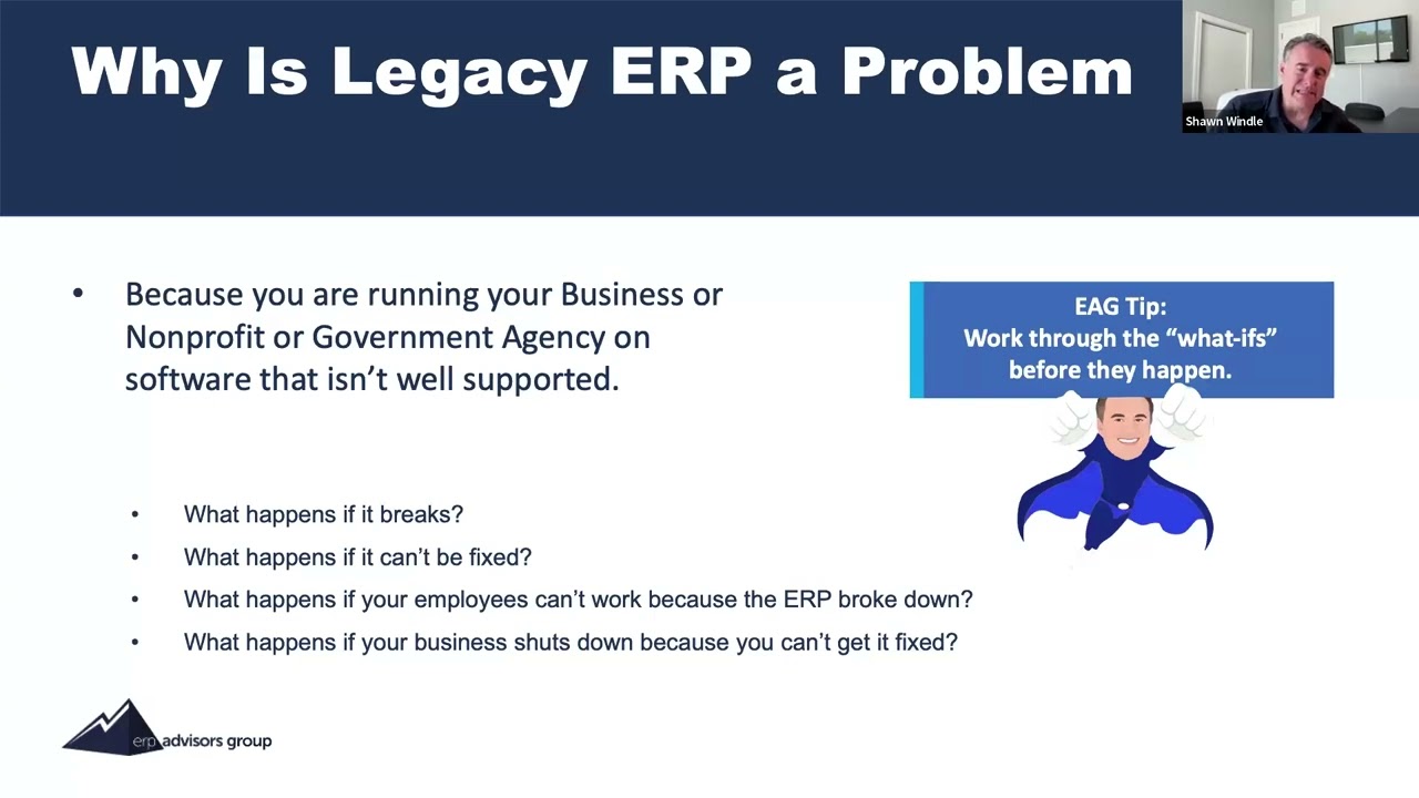 Knowing When to Upgrade from Your Legacy ERP - The ERP Advisor Podcast Episode 101