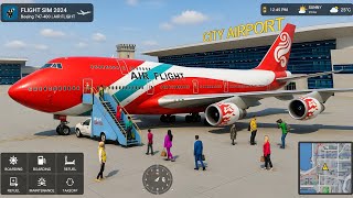 실제 보잉 747 비행 시뮬레이터 3D 게임플레이 ✈️ (안드로이드) screenshot 2