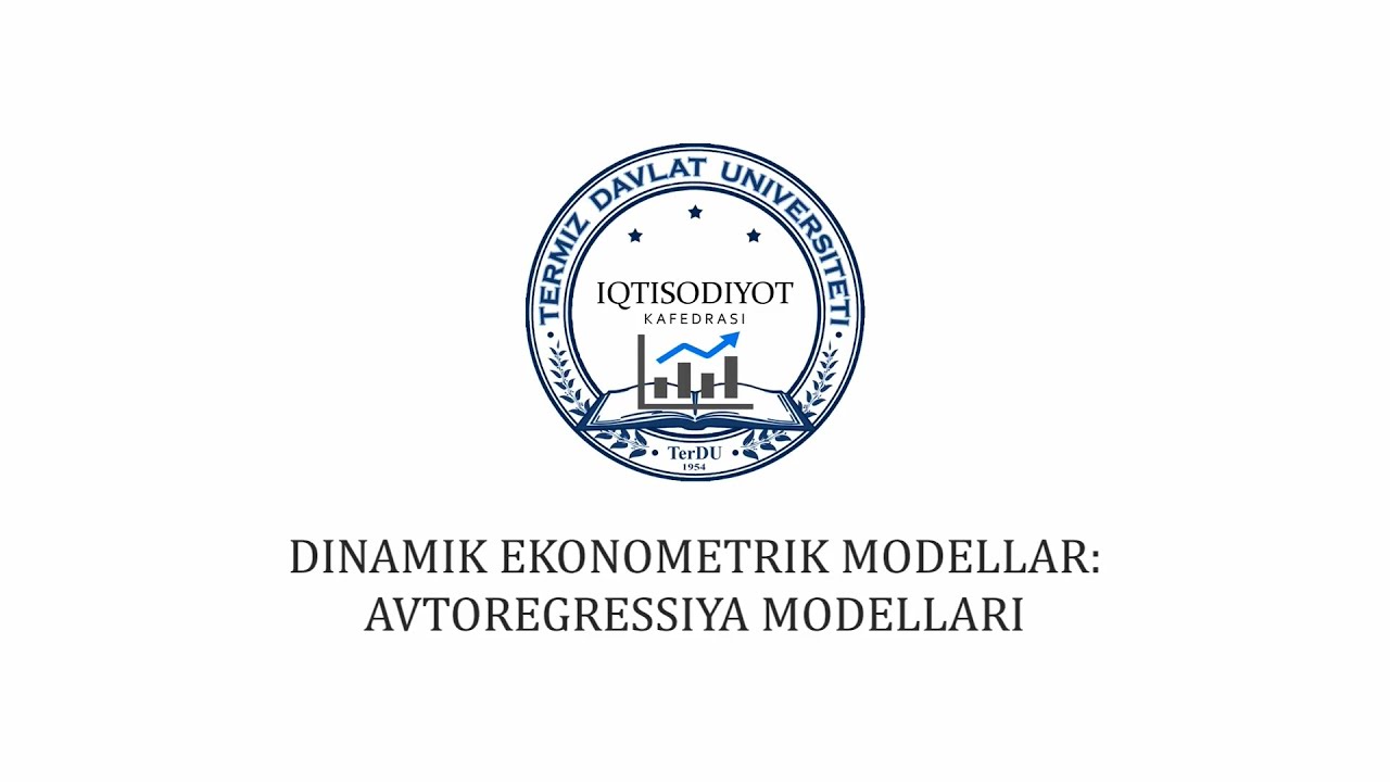 13. Dinamik ekonometrik modellar   Avtoregressiya modeli