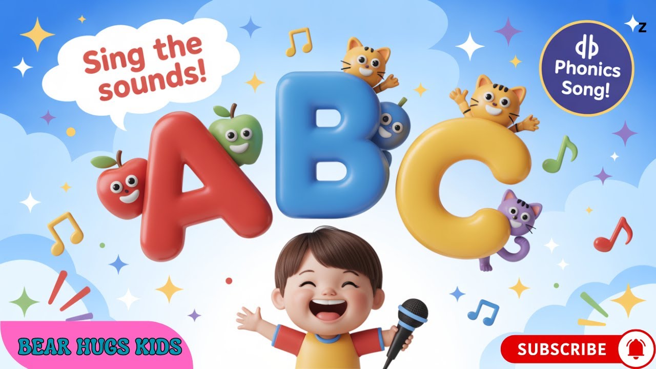 🎵 ABC Phonics Song for Kids A to Z Letter Sounds & Fun Words Learn ...