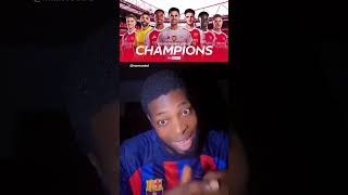 They Called Arsenal “Corner FC” 😭🏆 #barcelona #football #realmadrid #laliga #championsleague #fyp