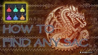 Monster hunter World how to get Aqua sac,Flame,Electro,Poison,Sleep,Frost how to get all Sacs