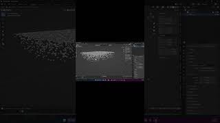 Making a snow simulation in under 60s #3dblendered #blender3d #blender #tutorial  #animation