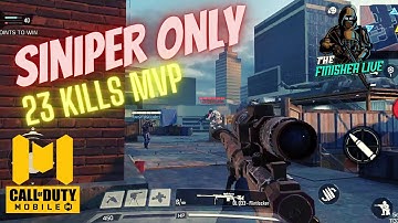 Call Of Duty Mobile Multiplayer Sniper Only MAP HIGHRISE New Update 2022 | 23 Kills MVP