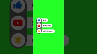 Green screen animated subscribe button - free download