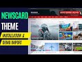 How to Import Demo Content Newscard WP Free Theme 2022