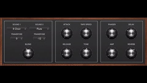 Logic Pro X 10.1 - Mellotron Instrument
