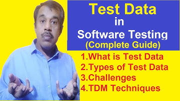 test data in software testing (test data types, challenges and TDM techniques) testingshala