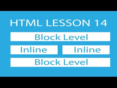 learning web development in hindi lesson 14, block level element and inline level element