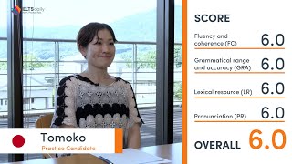 IELTS SPEAKING Mock Exam - Tomoko from Japan 🇯🇵🎓-  Band 6.0