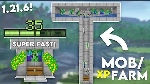 Minecraft BEST MOB XP Farm Tutorial in Bedrock 1.21.6 (Without Mob Spawner)
