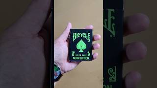 Unboxing - Bicycle Neon Green Rider Back playing cards!