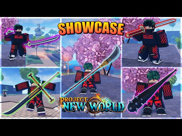 2 SWORD STYLE V1 Showcase  Roblox Project New World 