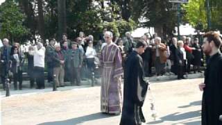 Kerkyra funeral procession with the relics of St. Spiridon