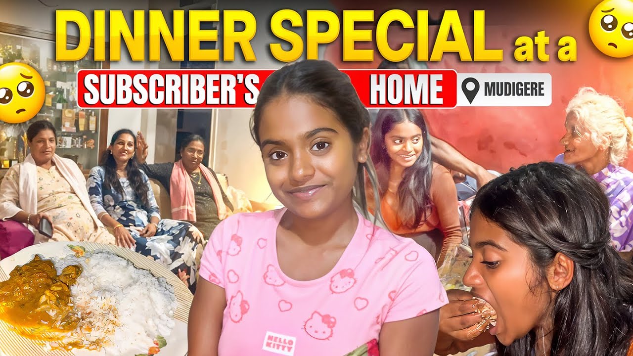 I Went To Subscriber’s Home In Mudigere For Dinner 🥹 #subscribers #mudigere #karnataka #tulu
