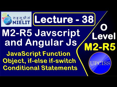 O Level M2 R5 Chapter 5 | JavaScript Conditional Statements in Hindi | Lecture 38