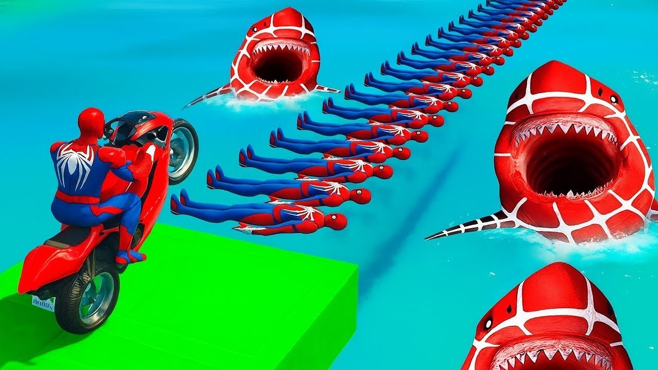 الرجل العنكبوت انقاذ باتمان Spider-Man Rescue batman vs iron man vs venom funny Game GTA 5 superhero