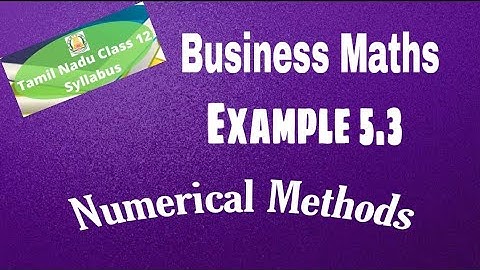 12th Business Maths Example 5.3