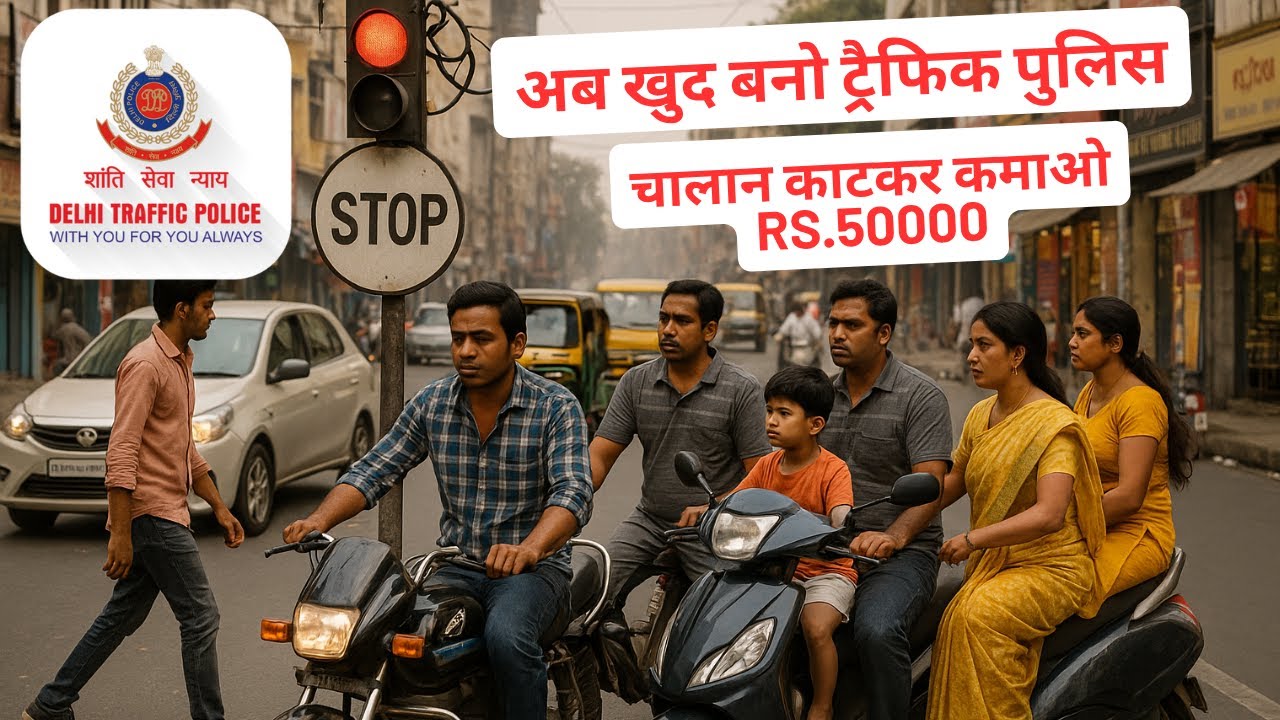 Delhi Traffic Police Launches ‘Traffic Prahari’ App | Report Traffic Violations!🚨 Earn Money