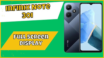 Full Screen Display infinix Note 30i || How to use full screen display option || Full screen setting