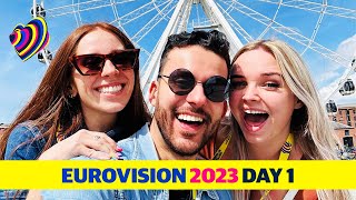 LET&#39;S GO TO EUROVISION 2023! OUR FIRST DAY IN LIVERPOOL (SUNDAY MAY 7)