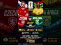 🏆 FIFA World Cup 2026 - Group A🇨🇿 Czechia 🆚 🇿🇦 South Africa📍 Atlanta Stadium, Atlanta, USA