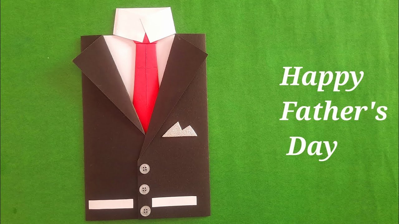 Beautiful And Easy Way To Make Father's Day Greeting Card DIY - YouTube