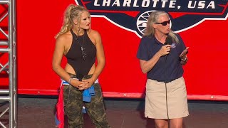 Lacey Evans signals the start of the Coca-Cola 600