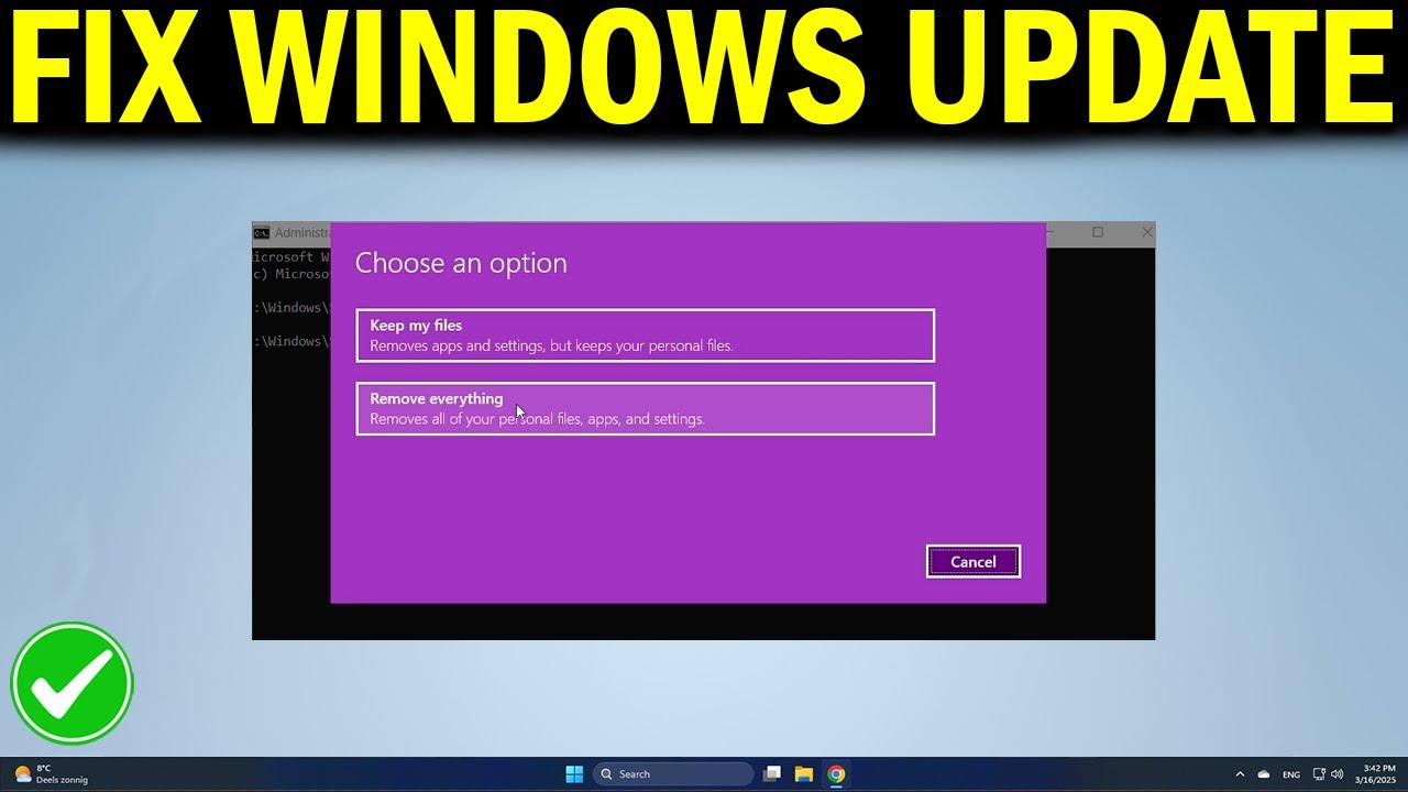 How To Reset Windows 11 PC or Laptop by Using Command Prompt - YouTube