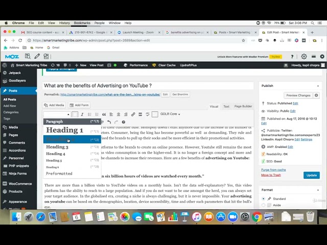 How to optimize heading tags, external & internal links - SEO Mastery Course