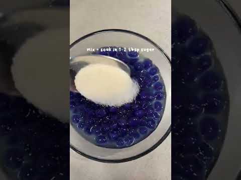 Making Blue Boba Pearls From Scratch 💙