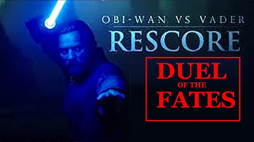 Obi-Wan vs Vader - RESCORE with Star Wars 1 soundtrack
