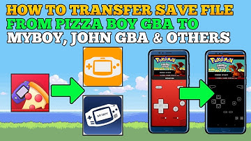 How To Transfer Save File From Pizza Boy Gba To Myboy, John Gba  & Others