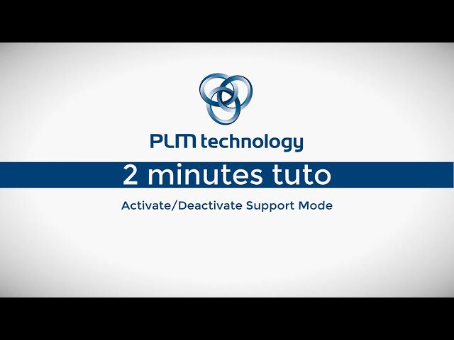 2-min Tuto: Activate Deactivate Support Mode