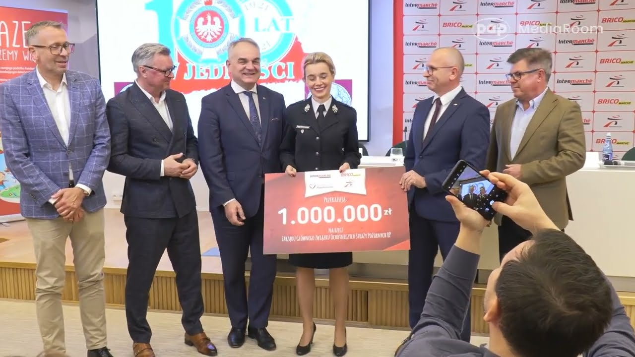 Przedsiębiorcy Intermarché i Bricomarché przekazali 1 000 000 złotych Ochotniczym Strażom Pożarnym
