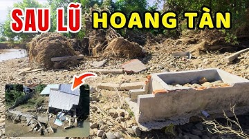 🔴 Cận cảnh sau cơn lũ dữ: Làng quê tan hoang bên dòng Sông Quao 🏝