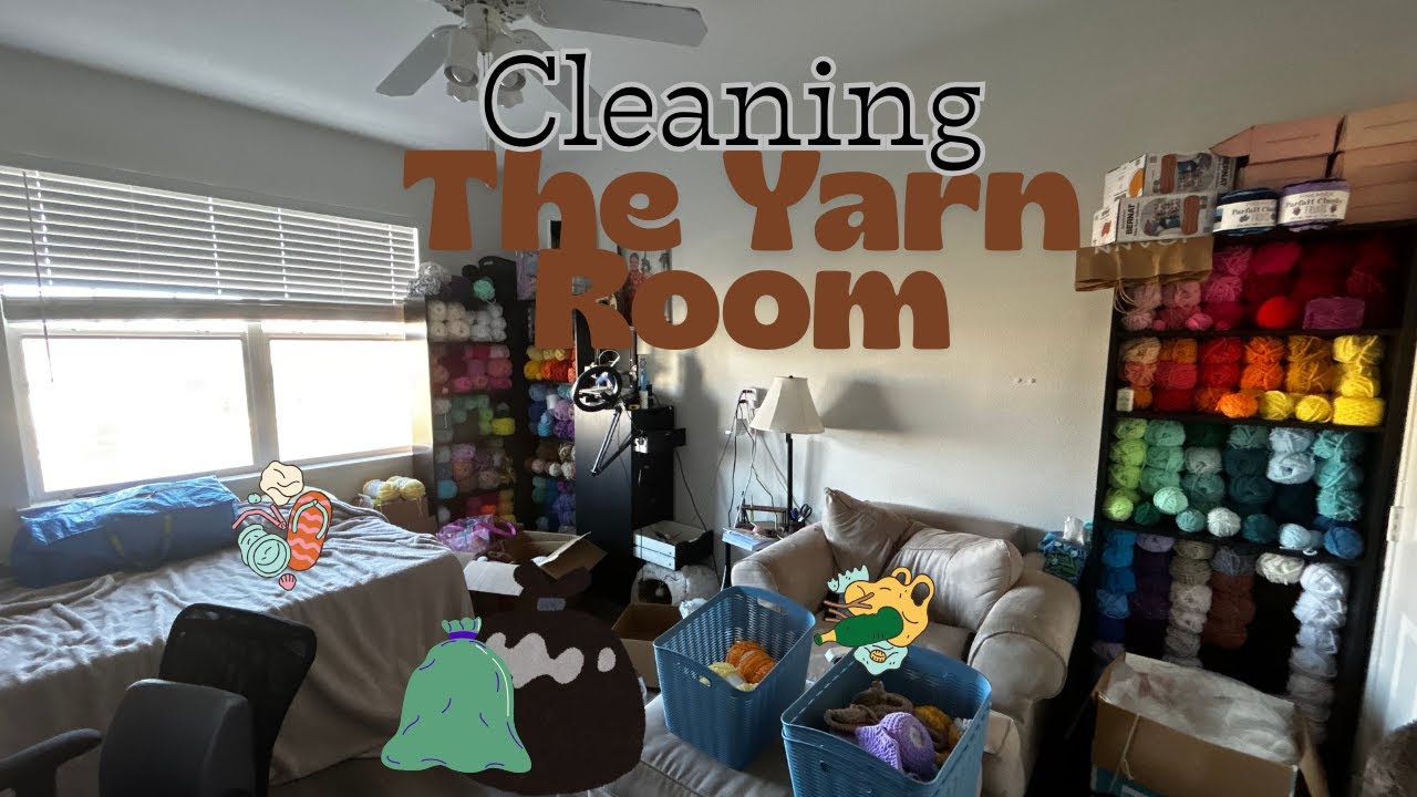 УБОРКА в комнате для пряжи перед Vlogmas 🧶✨ | Готовимся к декабрьскому хаосу!