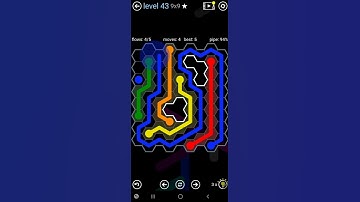 How To Solve Flow Free Hexes Scattered Pack Level 43 9x9 Board Walk Through Solution Walkthrough