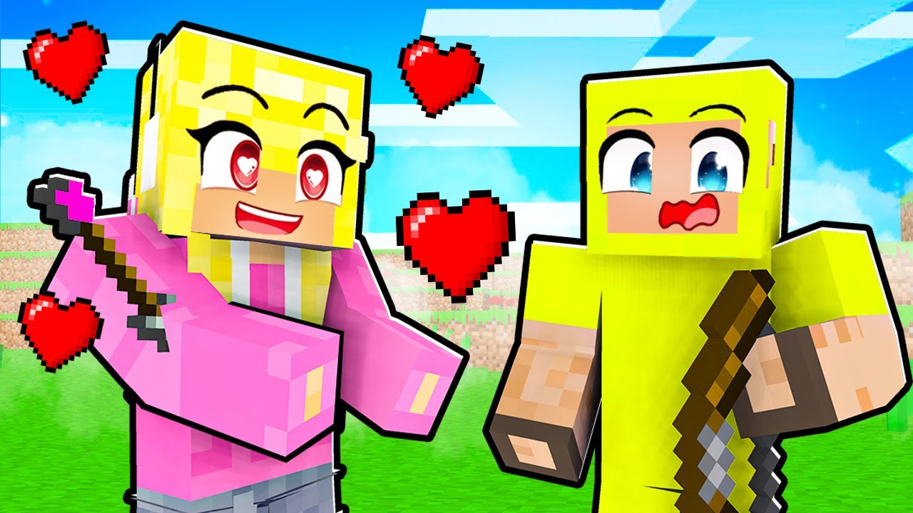 LOLO STRZELIŁ we MNIE MIŁOSNĄ STRZAŁĄ AMORA w Minecraft!