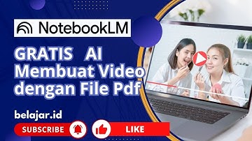 Gratis, Membuat Video AI dari file PDF | Video pembelajaran #video #notebooklm #videoai