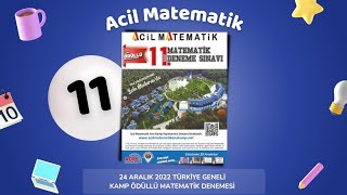 Aci̇l Yayinlari Kamp Ödüllü 11.Sinif Deneme Sinavi