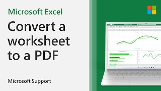 Convert A File From Excel To Pdf | Microsoft