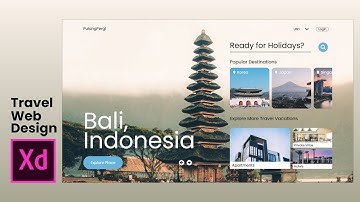 Adobe XD Travel Web Design - Speed Art