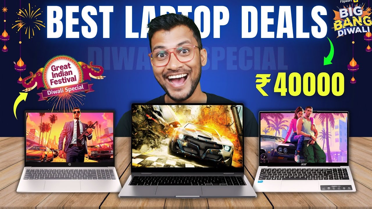 🎉Diwali Dhamaka 2025!💥Best Laptops Under ₹40,000 In Great Indian Festival Sale 2025🔥Big Bang Diwali