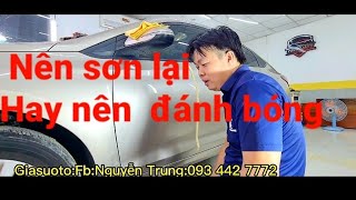 vì sao bắt buộc xử lý nhám trong trường hợp này, khi đánh bóng hiệu chỉnh sơn :Giasuoto:093 4427772